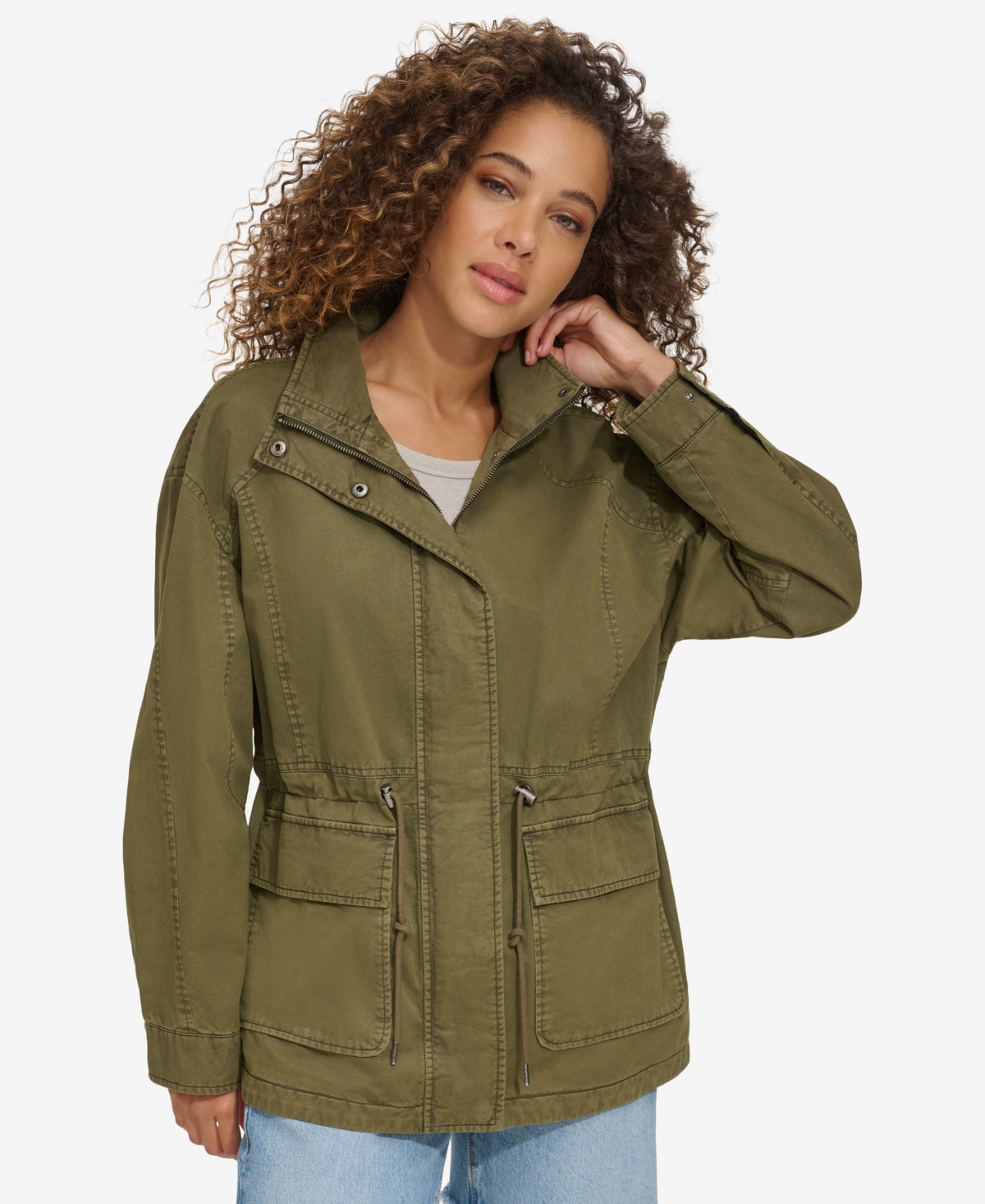 Levi's olive jacket clearance