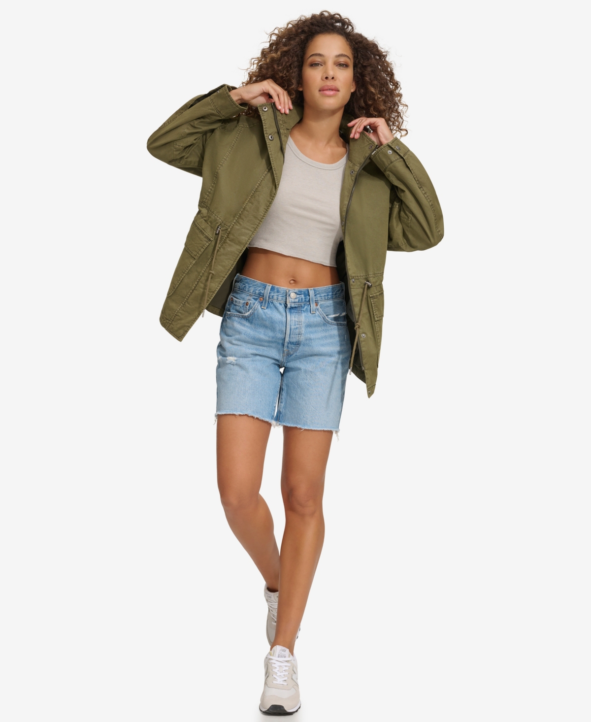 LEVI'S WOMEN'S LIGHTWEIGHT STAND COLLAR JACKET 