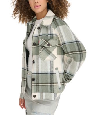 Women's Wool Blend Shirt Jacket