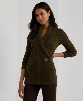 Lauren Ralph Lauren Buckled Cotton outlet Cardigan