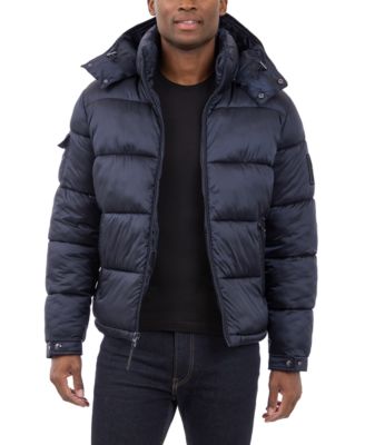 Michael Kors - Men's Heavyweight Metallic Finish Hooded Puffer Jacket