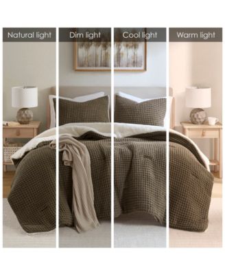 Riordan Waffle Knit Chenille 2-Pc. Comforter Set, Twin