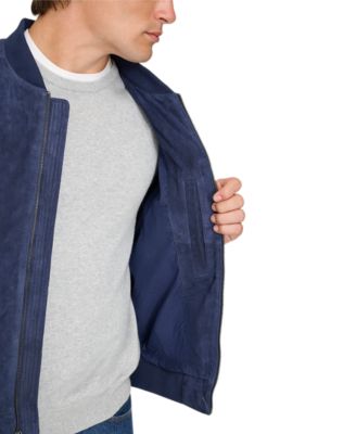 Men's Suede Varsity Jacket 