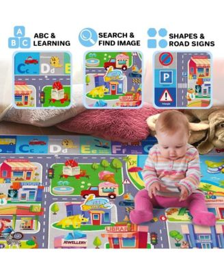 Super Soft Plush Surface ABC Playmat for Kids Toddlers & Infants