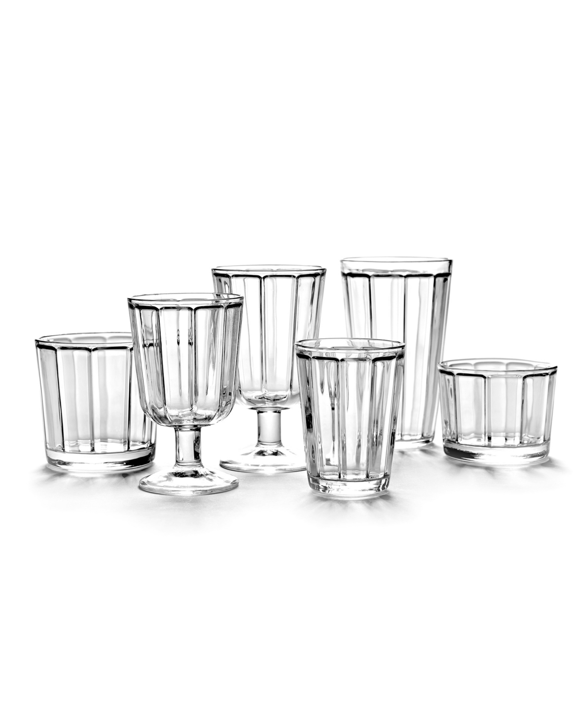 Serax Surface Wine Glasses, Set Of 4 In Transparent