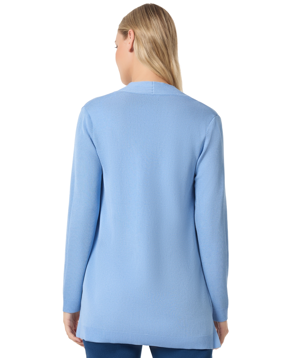 Jones New York Petite Open-front Long-sleeve Cardigan In Caramel
