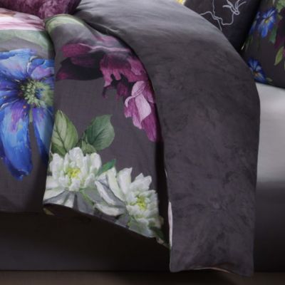 Elegant Blossoms Bedding 100% Cotton 5 Piece King Size Reversible Comforter Set