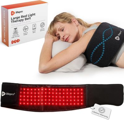 Red light top therapy belt