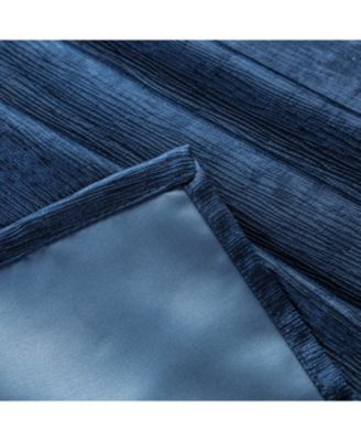 Chanasya Premium 2-Panel Embossed Leaf Textured Curtains - Back Tab, Ring Tab - for Windows Living Room Bedroom - Partial Room Darkening Drapes for Privacy- 52 x 63 Inches - Dusty Blue