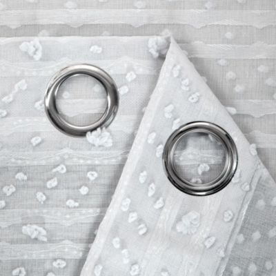 Cassandra 3D Clipped Light Filtering Window Panel Set, 76" W x 84" L