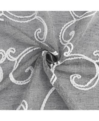 Sophia Linen Look 76" W x 96" L Grommet Window Panel Set