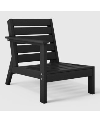 Outdoor Patio HDPE Left Arm Facing Deep Seating Corner Chair