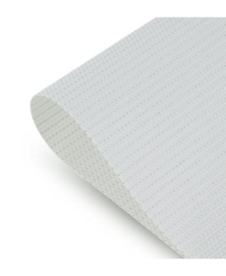 Natural Shimmer Texteline Outdoor Dining Set Textured Design Reversible 12" x 18" Rectangular Placemats Set of 6