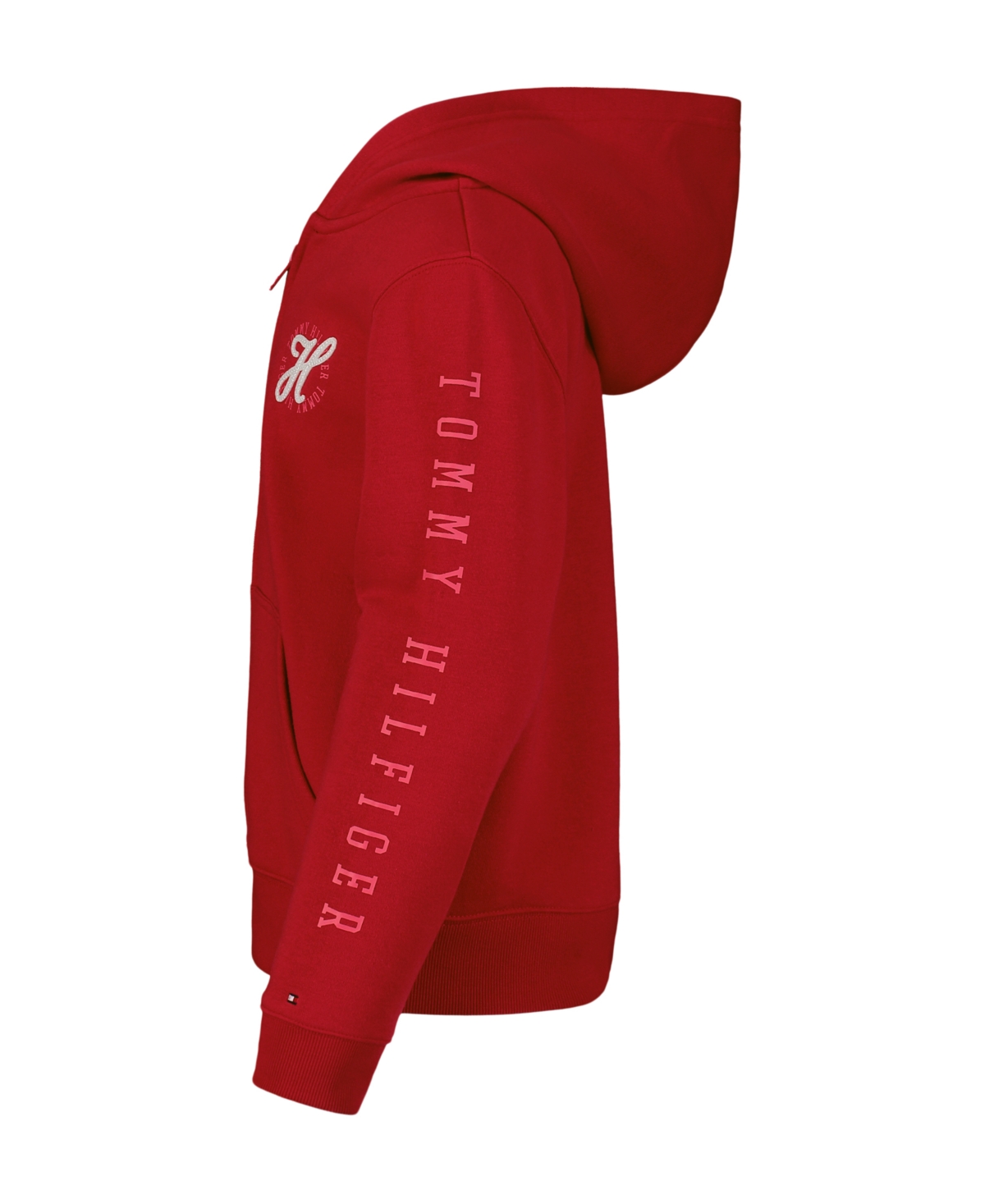 Tommy Hilfiger Toddler Girls Fleece Zip Hoodie In Medium Red