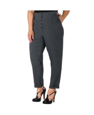 Women's Hollywood Waist Cropped Carrot Pants