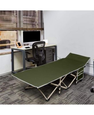 Folding Camping Bed Army Green