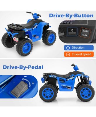 24V Kids Ride-On Electric ATV 4-Wheeler Quad Car with Wireless Connection
