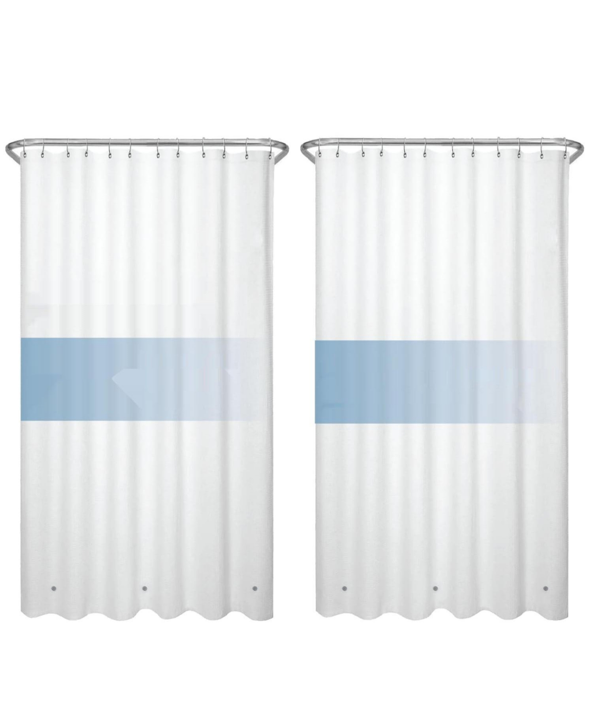 Liba W H Frosted 8G Peva Shower Curtain - 2-Pack - 8g-white