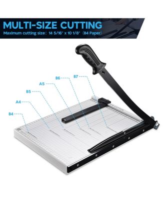 15" Cut Length B4 Paper Cutter Guillotine 12 Sheet Cutting Machine Photo Trimmer