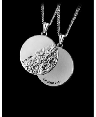 Men's Day One Pendant – Rhodium-Plated Silver
