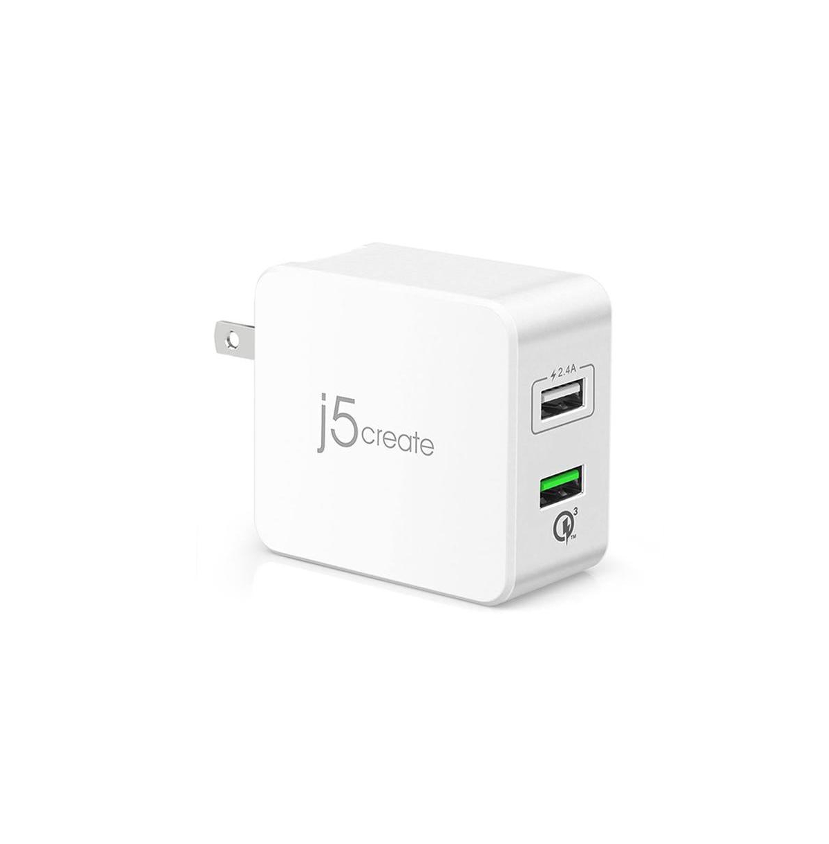 j5create JUP20 2-Port Usb QC3.0 Charger