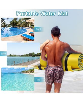 3-Layer Relaxing Tear-proof Water Mat-Yellow
