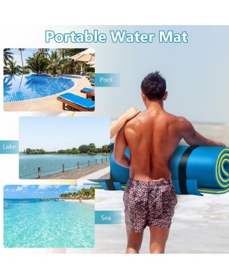3-Layer Relaxing Tear-proof Water Mat-Blue