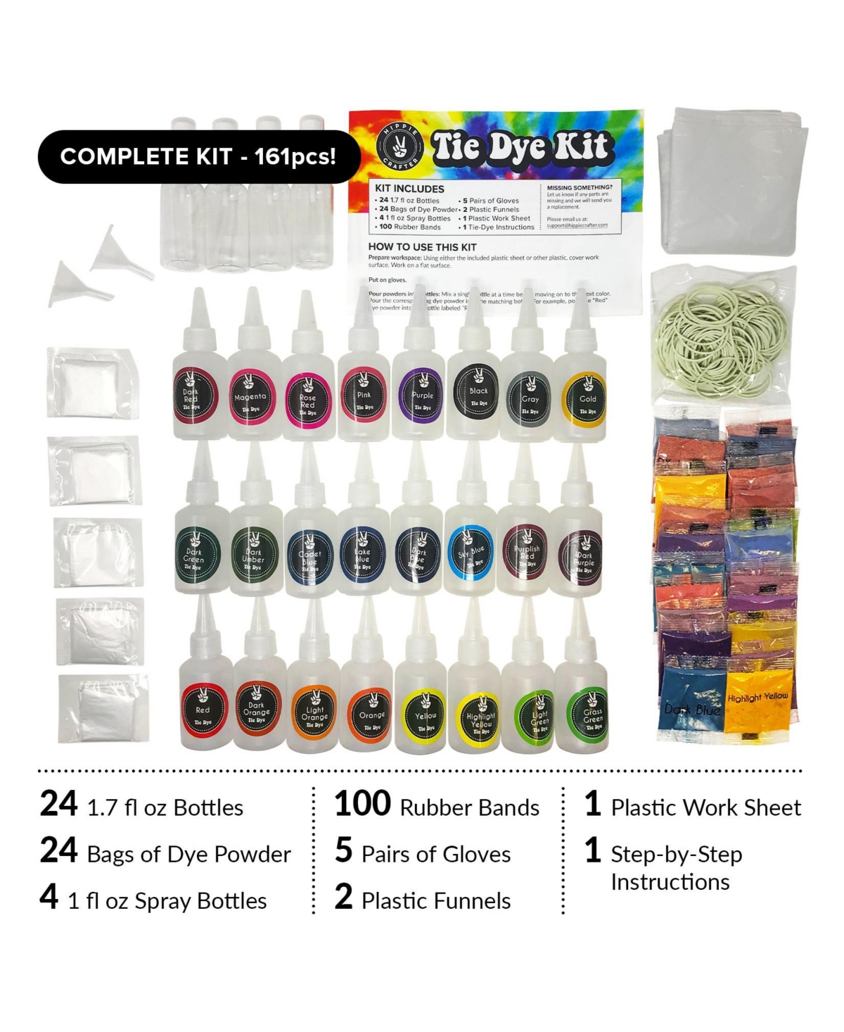 Hippie Crafter Premium Tie Dye Kit