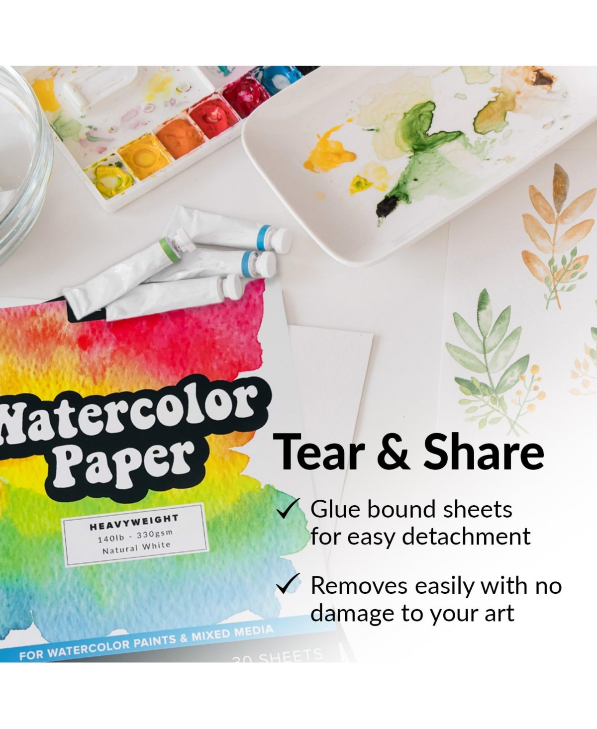 Hippie Crafter 2 Pack of Watercolor Paper