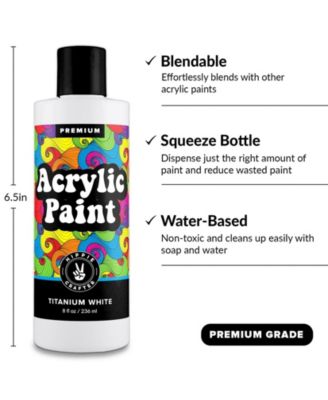 8oz Acrylic Paint Black