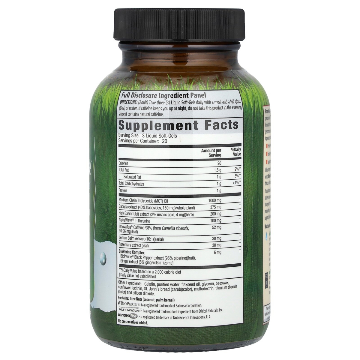 Irwin Naturals Brain Awake - Liquid Soft-Gels