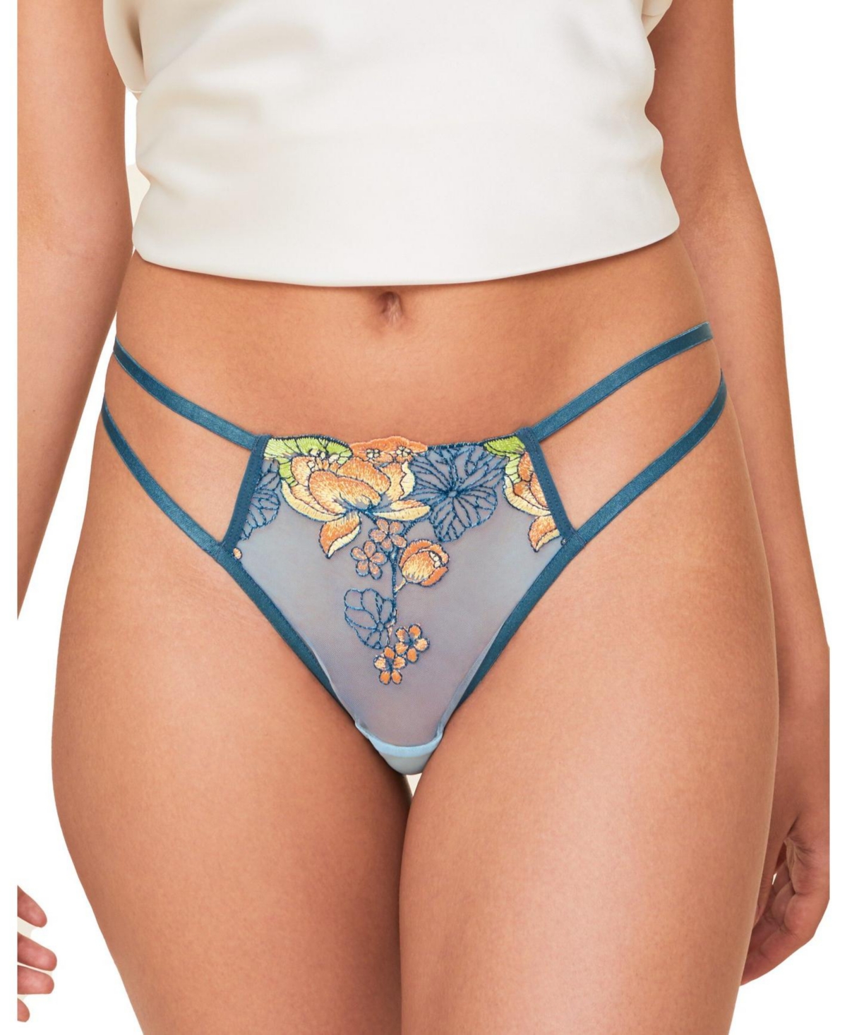 Women's Jayda Brazilian Panty - Floral yellow