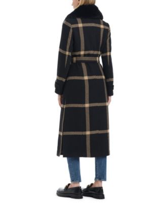 Women's Double-Breasted Maxi Wool Blend Coat