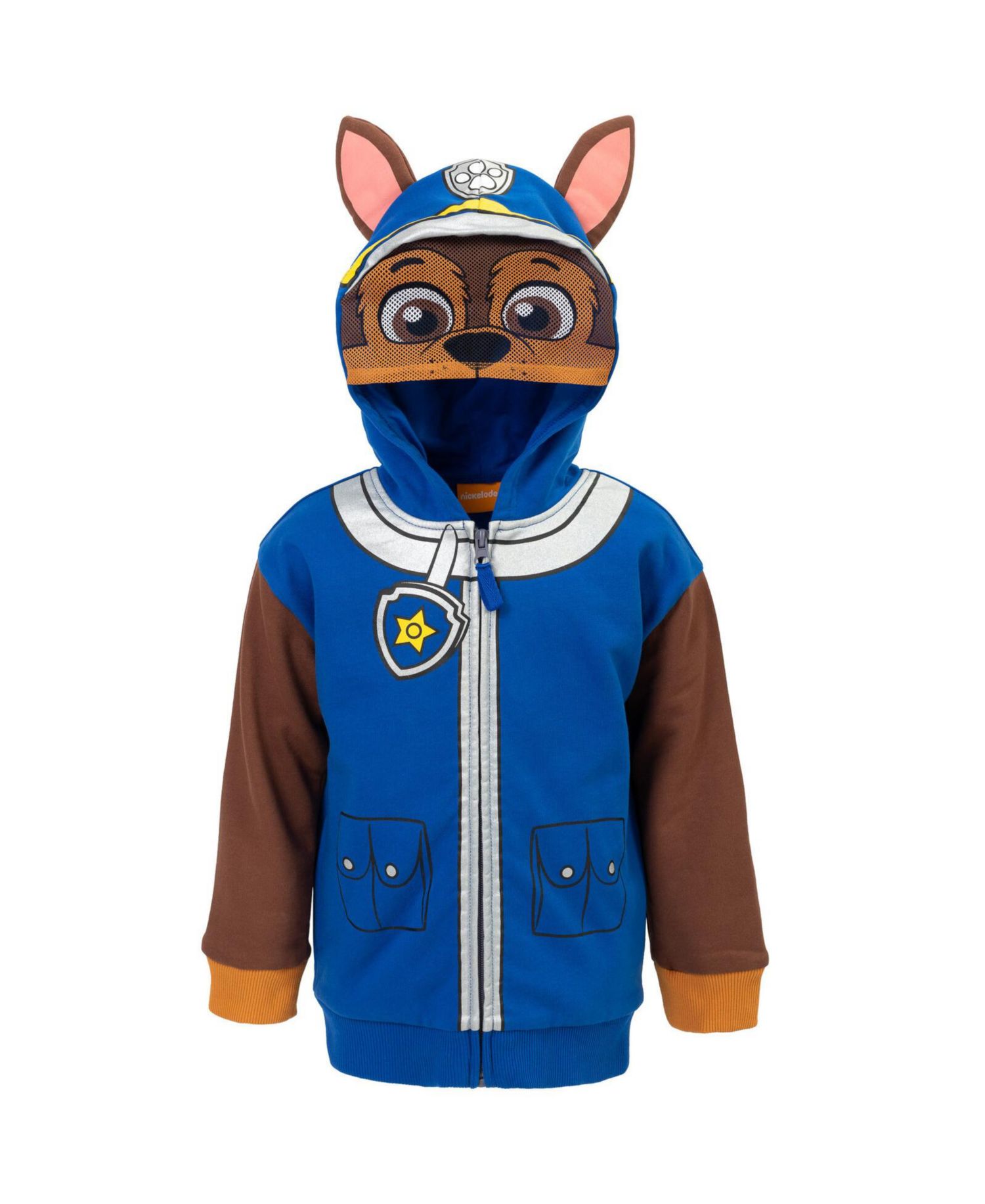 Toddler Boys Rubble Chase Skye Fleece Zip Up Pullover Hoodie to