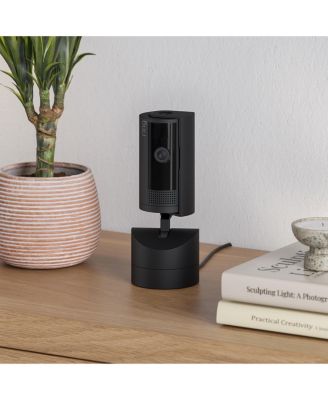 Pan-Tilt Indoor Cam with 360° Horizontal Pan Coverage, Live View & Two-Way Talk, and HD Video in Black