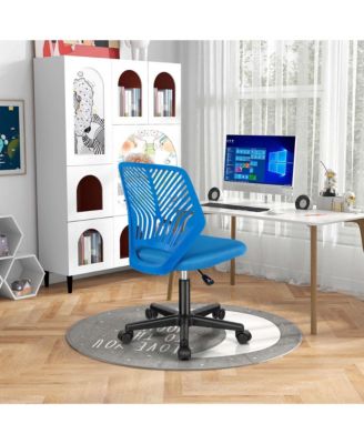 Height-adjustable Ergonomic Kids Desk Chair with Universal Casters Working Chair