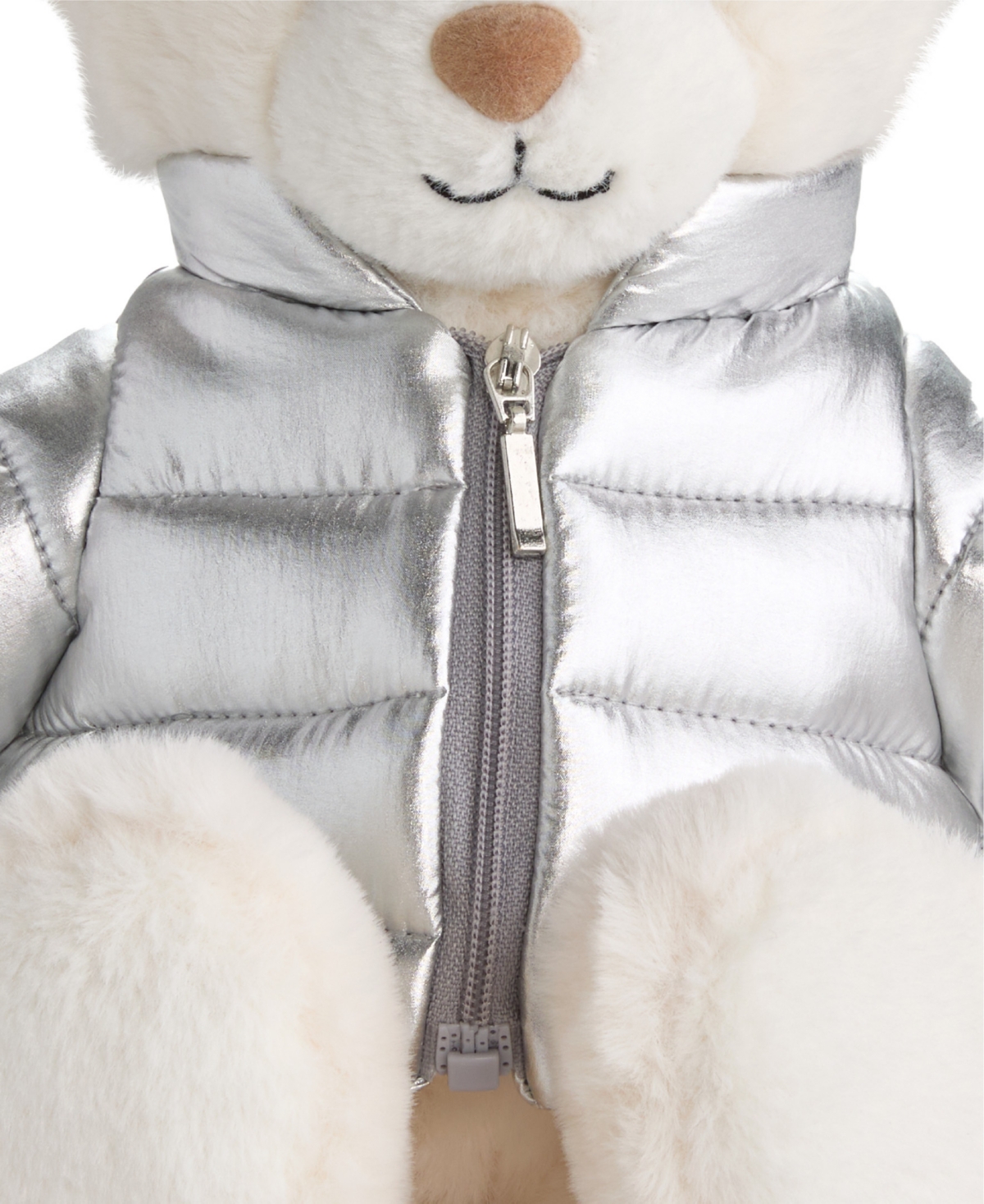 Geoffrey's Toy Box Plush Bear With Puffy Jacket In No Color