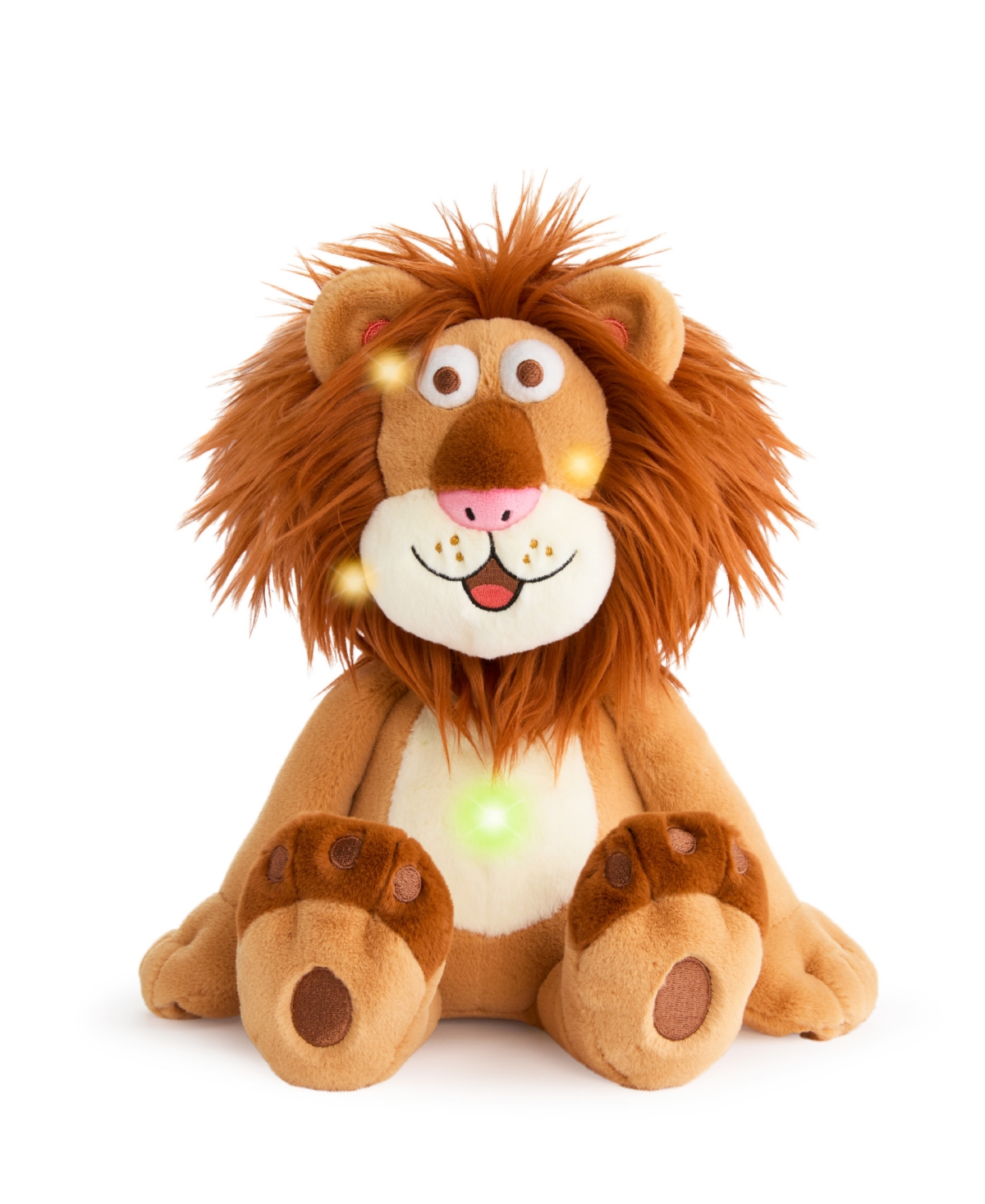 Geoffrey's Toy Box Led Light-up Plush Lion In No Color