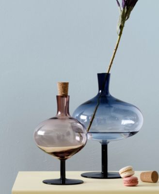 11'' Bod Bottle Crystal Glass Vase