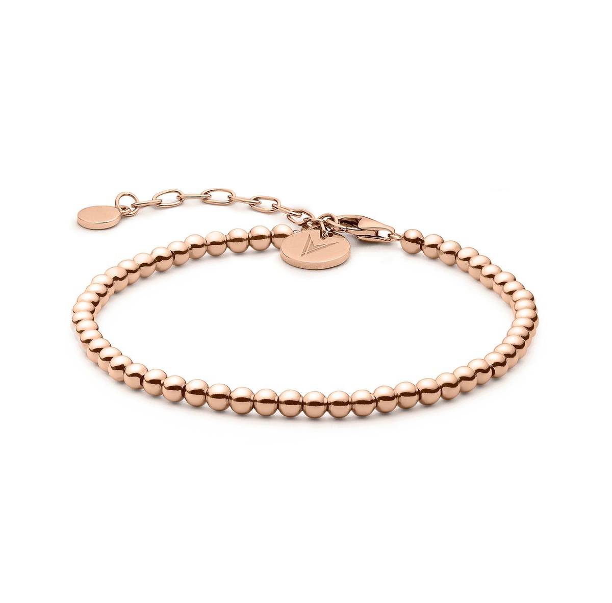The Beaded Bracelet - Rose gold