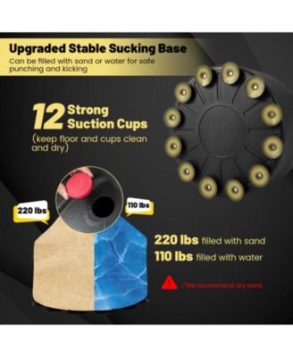 Freestanding Punching Bag Kickboxing Bag with Stand and Suction Cup Base