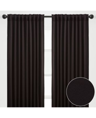 Premium 2-Panel Solid Contemporary Room Darkening Curtains - 3-in-1 Back Tab, Rod Pocket, Ring Tab  - for Windows Living Room Bedroom - Room Darkening Drapes 52 x 63 Inches - Dusty Gray