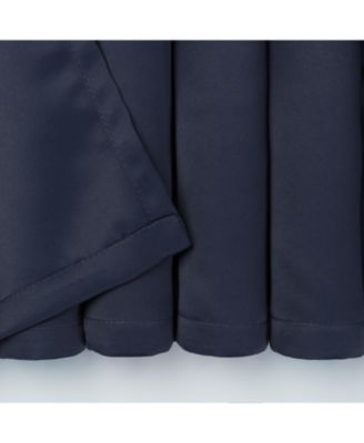 Premium 2-Panel Solid Contemporary Room Darkening Curtains - 3-in-1 Back Tab, Rod Pocket, Ring Tab  - for Windows Living Room Bedroom