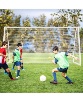 12 x 6 Feet Soccer Goal with Strong PVC Frame and High-Strength Netting