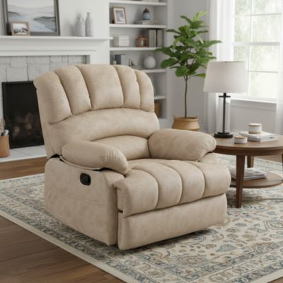 Large Size Recliner Chair In Fabric For Living  Room
