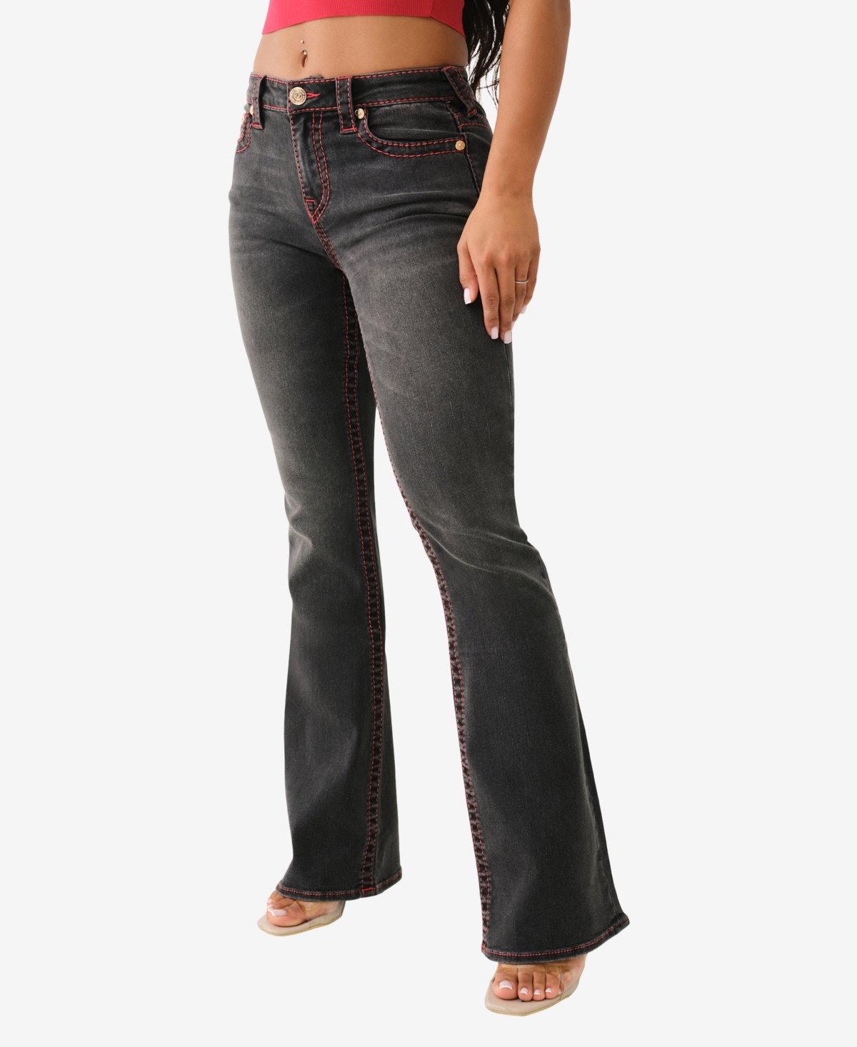 True Religion Women's Becca Bootcut Big T Jean