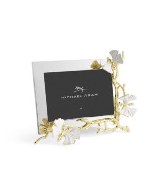 Butterfly Ginkgo Gold Reflective Frame, 4" x 6"