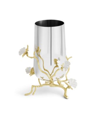 Butterfly Ginkgo Gold Medium Vase