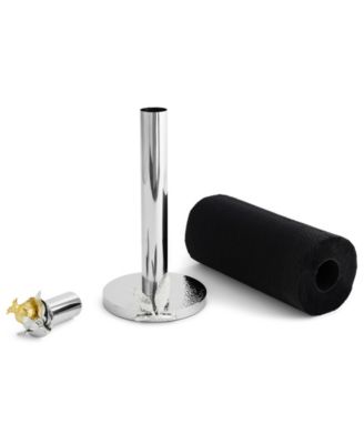 Pomegranate Silver and Gold Paper Towel Holder, 6.3" x 6.3"