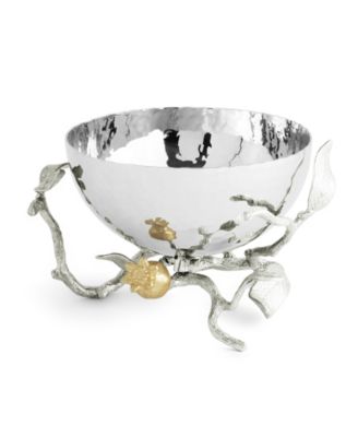 Pomegranate Silver and Gold Nut Bowl